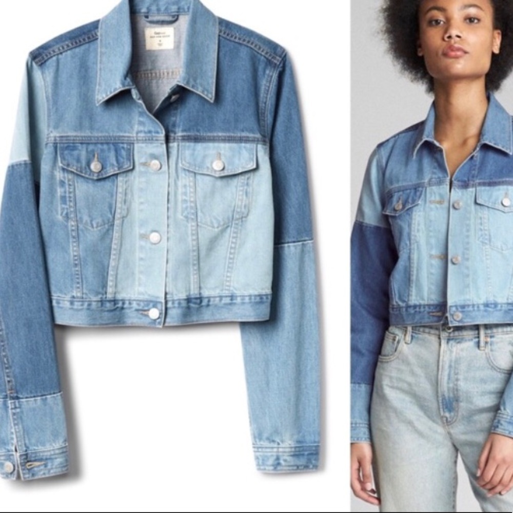 Gap Patchwork Denim Jacket - brand new with tags